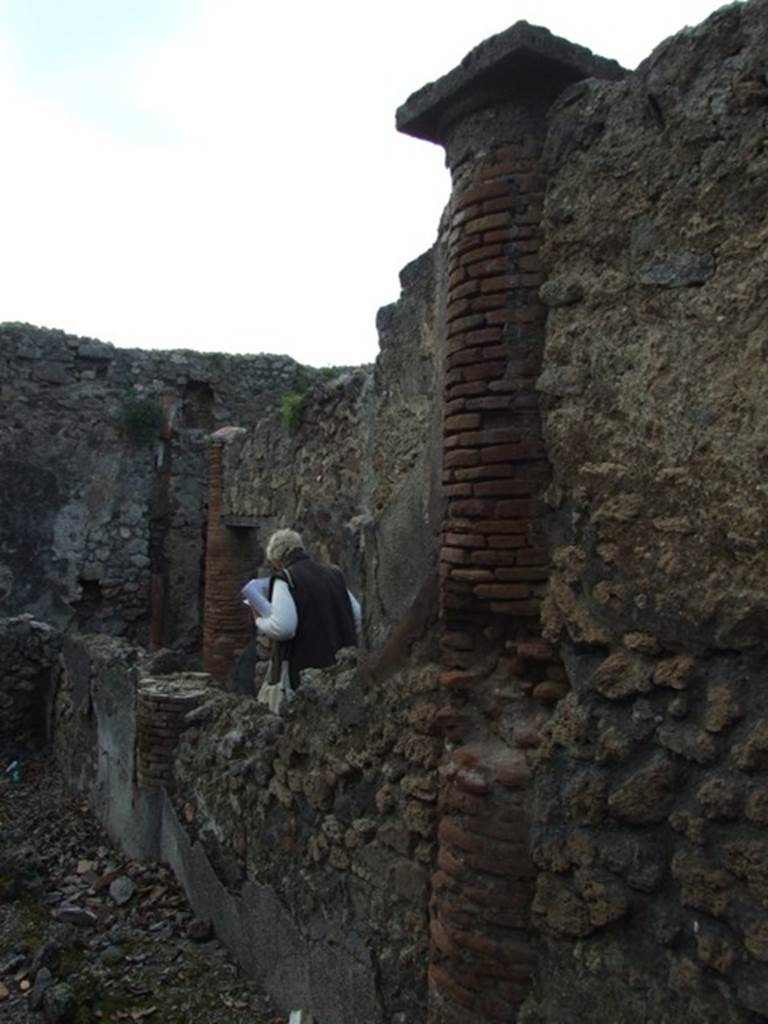 IX.3.15 Pompeii. March 2009. Room 12, north wall, looking west.