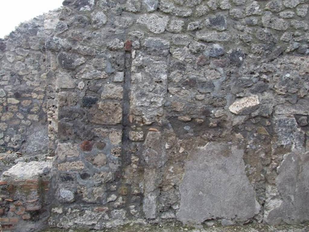 IX.3.17  Pompeii.  March 2009.  West wall of rear room.