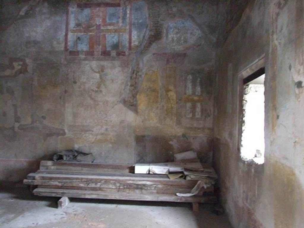 IX.3.19 Pompeii. December 2007. Room 11, west wall of oecus on north-west side of corridor.