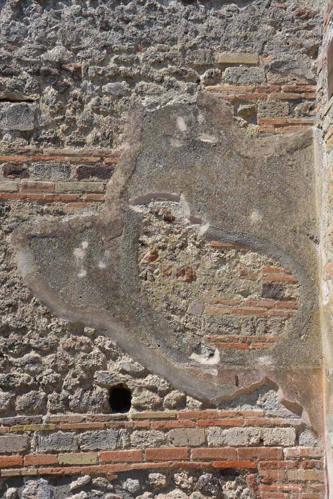 IX.5.1 Pompeii. May 2017. Detail of remaining stucco on west wall in north-west corner. 
Foto Christian Beck, ERC Grant 681269 DÉCOR.

