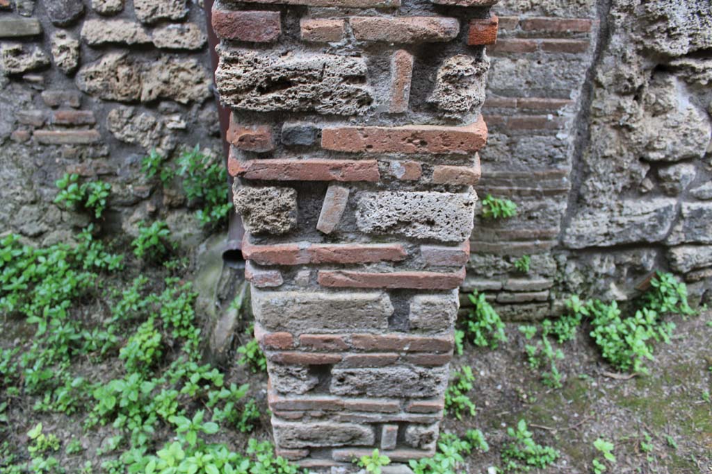 IX.5.4 Pompeii. March 2019. Room e, detail of pilaster.
Foto Christian Beck, ERC Grant 681269 DCOR.
