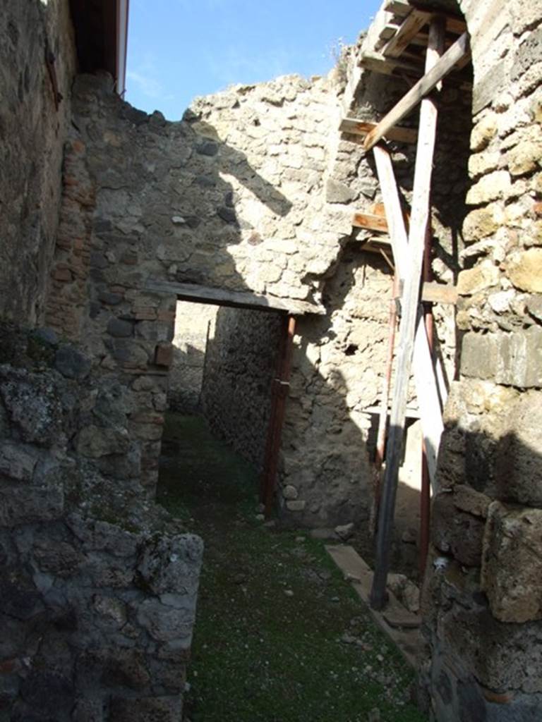 IX.5.4 Pompeii. December 2007.Looking north towards area with oven, in bakery area.  