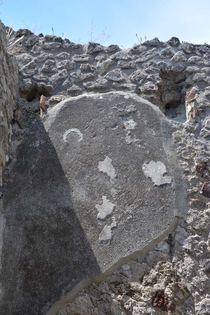 IX.5.5 Pompeii. May 2017. Upper west wall in south-west corner.
Foto Christian Beck, ERC Grant 681269 DÉCOR.
