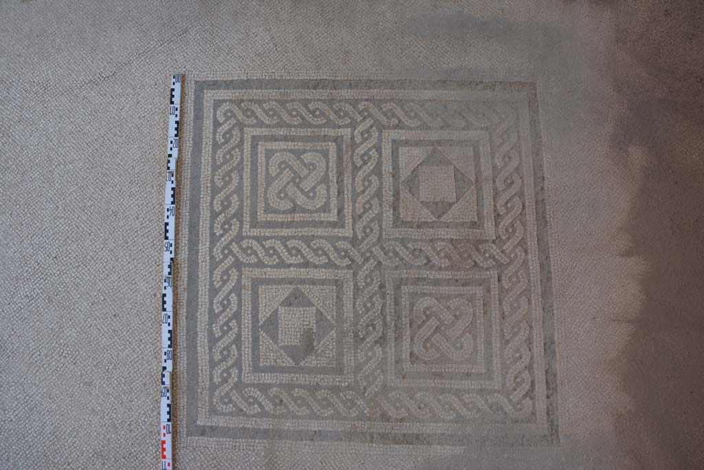 IX.5.6 Pompeii. May 2017. Room i,  central emblema in mosaic floor in tablinum.
Foto Christian Beck, ERC Grant 681269 DÉCOR.
