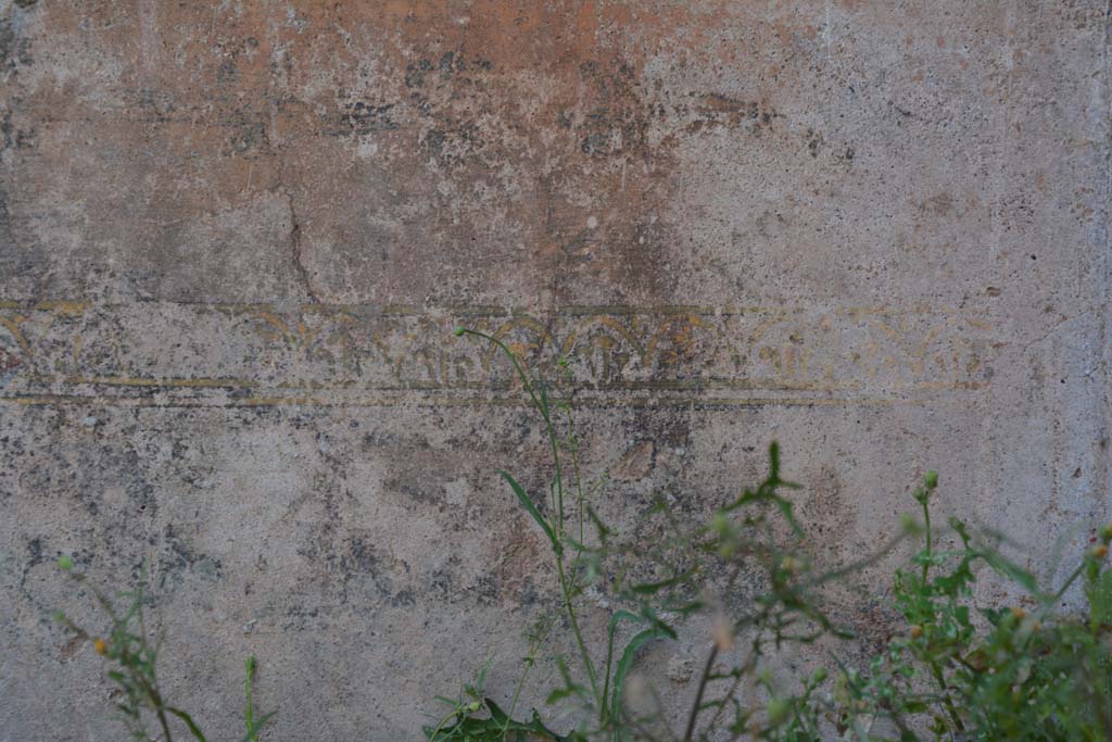 IX.5.6 Pompeii. May 2017. West ala d, west wall at north end, detail of painted decoration on zoccolo.
Foto Christian Beck, ERC Grant 681269 DCOR.
