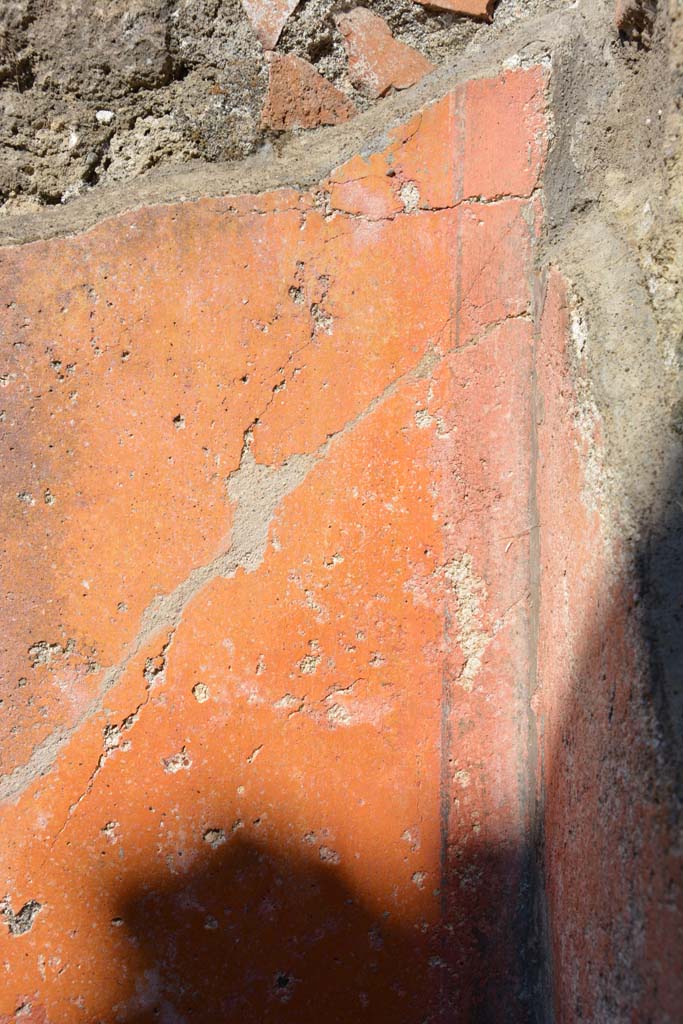 IX.5.6 Pompeii. May 2017. Room f, detail from east wall in south-east corner.
Foto Christian Beck, ERC Grant 681269 DCOR.

