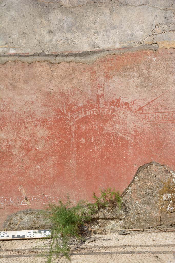 IX.5.6 Pompeii. May 2017. East ala e, detail of zoccolo at south end of east wall. 
Foto Christian Beck, ERC Grant 681269 DCOR.
