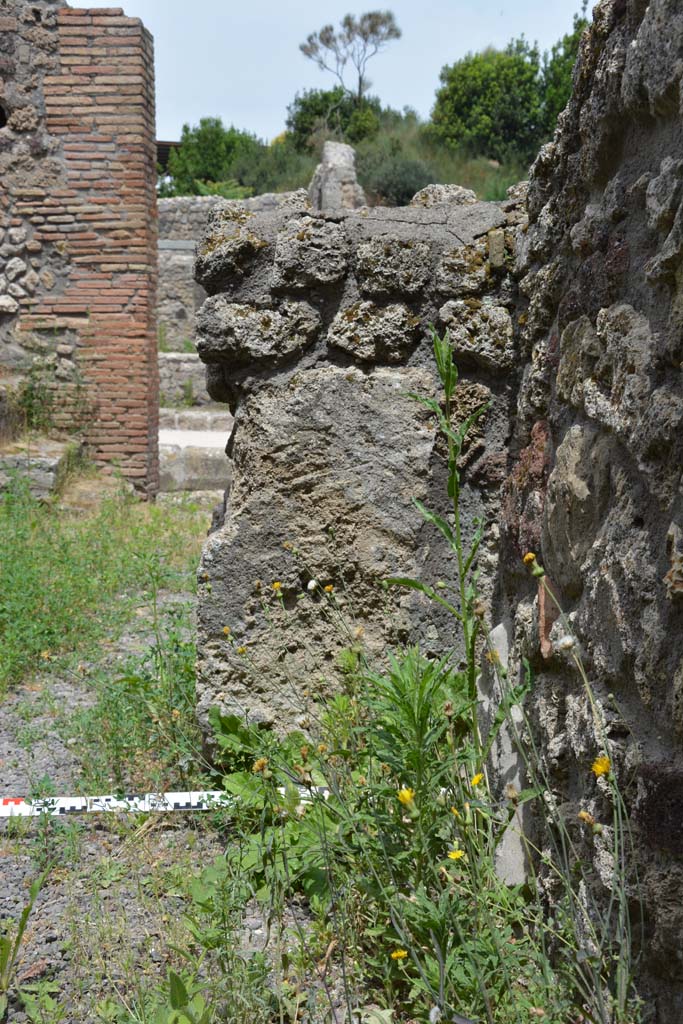 IX.5.8 Pompeii. May 2017. Looking north to small wall in north-east corner. 
Foto Christian Beck, ERC Grant 681269 DCOR.

