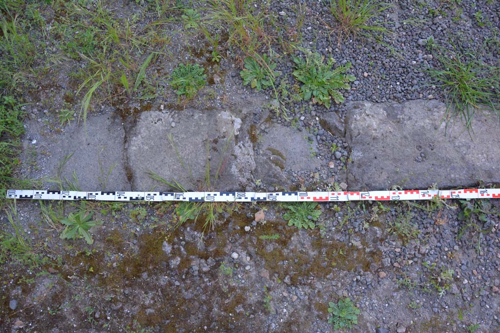 IX.5.9 Pompeii. May 2017. Room p, detail of doorway threshold at west end.
Foto Christian Beck, ERC Grant 681269 DCOR.

