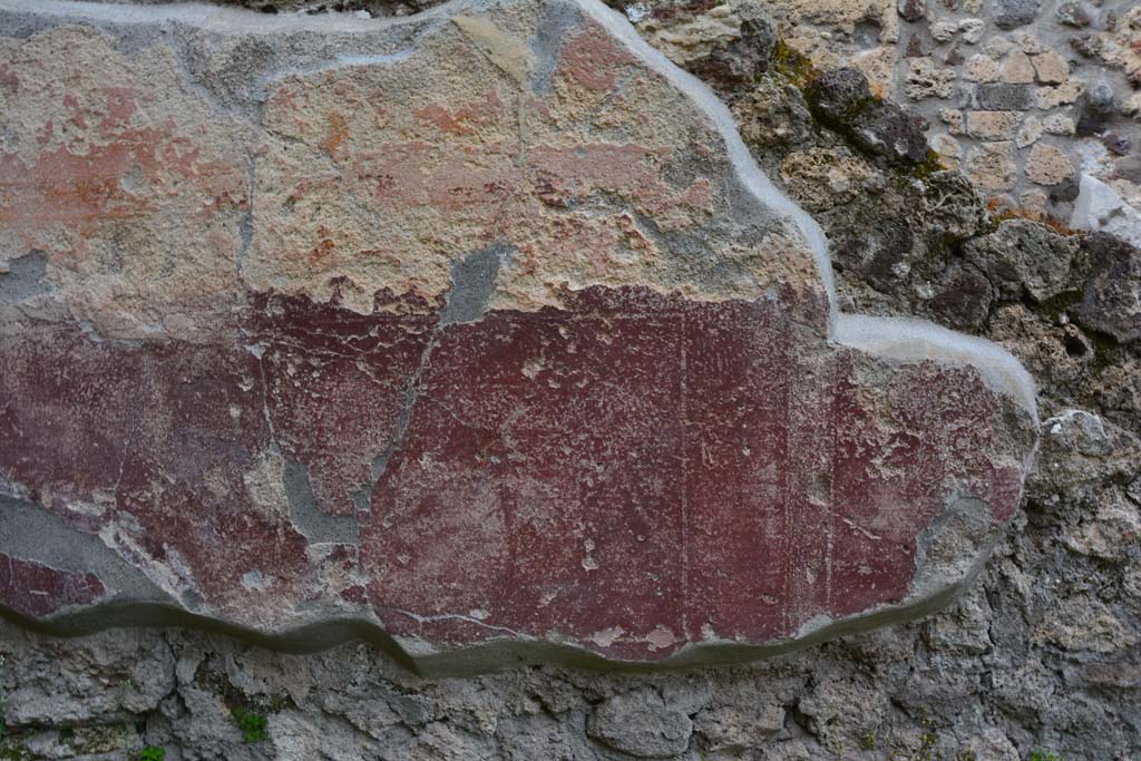 IX.5.9 Pompeii. March 2017. Room “d”, detail from east end of north wall.
Foto Christian Beck, ERC Grant 681269 DÉCOR.
