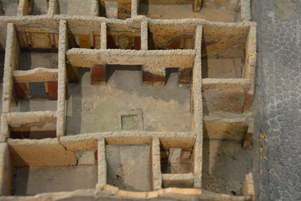 IX.5.11 Pompeii, July 2017. Entrance doorway on Via di Nola, on right, into atrium. 
From cork model in Naples Archaeological Museum.
Foto Annette Haug, ERC Grant 681269 DÉCOR
