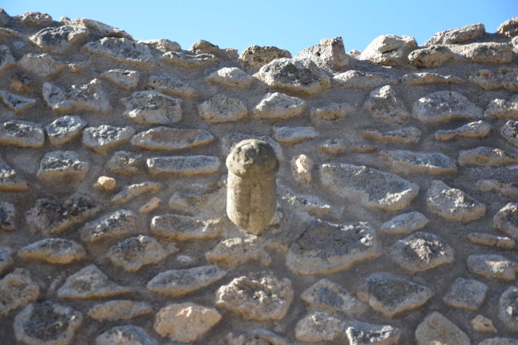 IX.5.13 Pompeii. March 2017. Phallus set in wall above doorway. 
Foto Christian Beck, ERC Grant 681269 DÉCOR.
