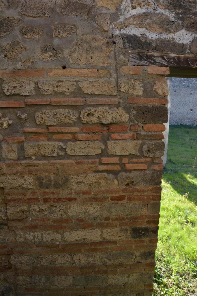 IX.5.14 Pompeii. May 2017. 
Room o, west wall with doorway onto east portico of peristyle k.
Foto Christian Beck, ERC Grant 681269 DCOR.

