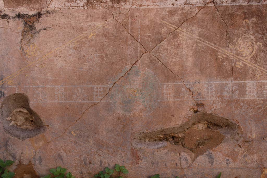 IX.5.14 Pompeii. May 2019. Room f, detail from zoccolo from south wall at east end.
Foto Christian Beck, ERC Grant 681269 DCOR.
