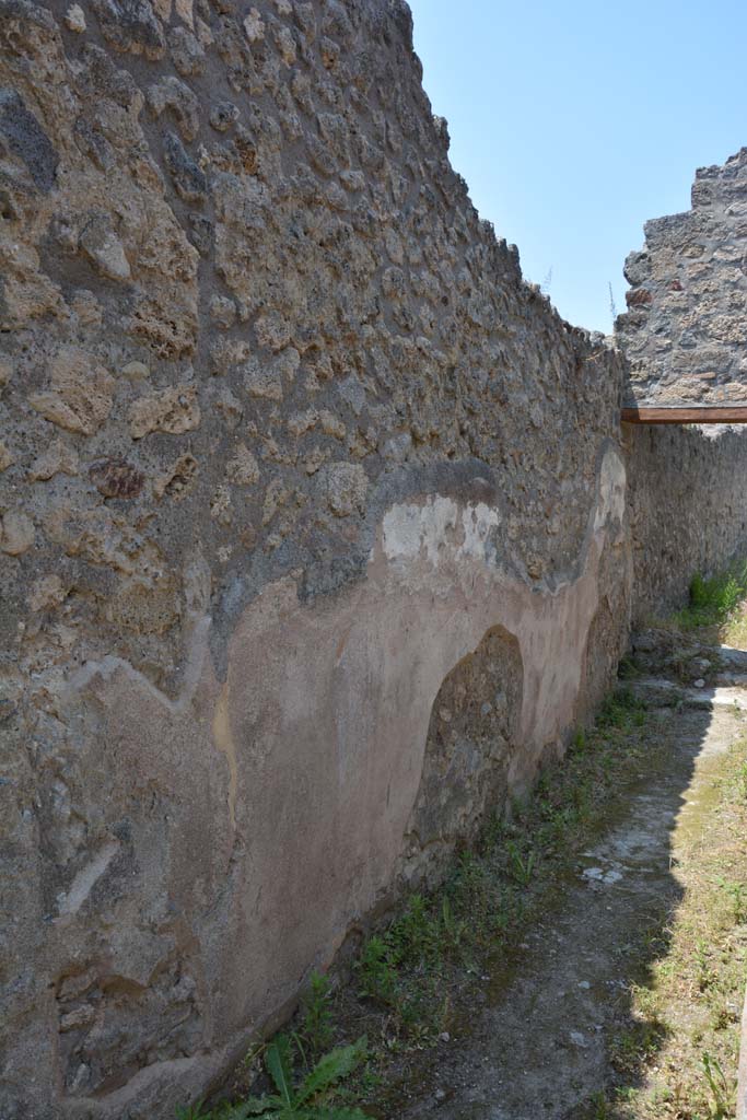 IX.5.6 Pompeii. May 2017. Room y, looking north along west wall of corridor.
Foto Christian Beck, ERC Grant 681269 DÉCOR.
