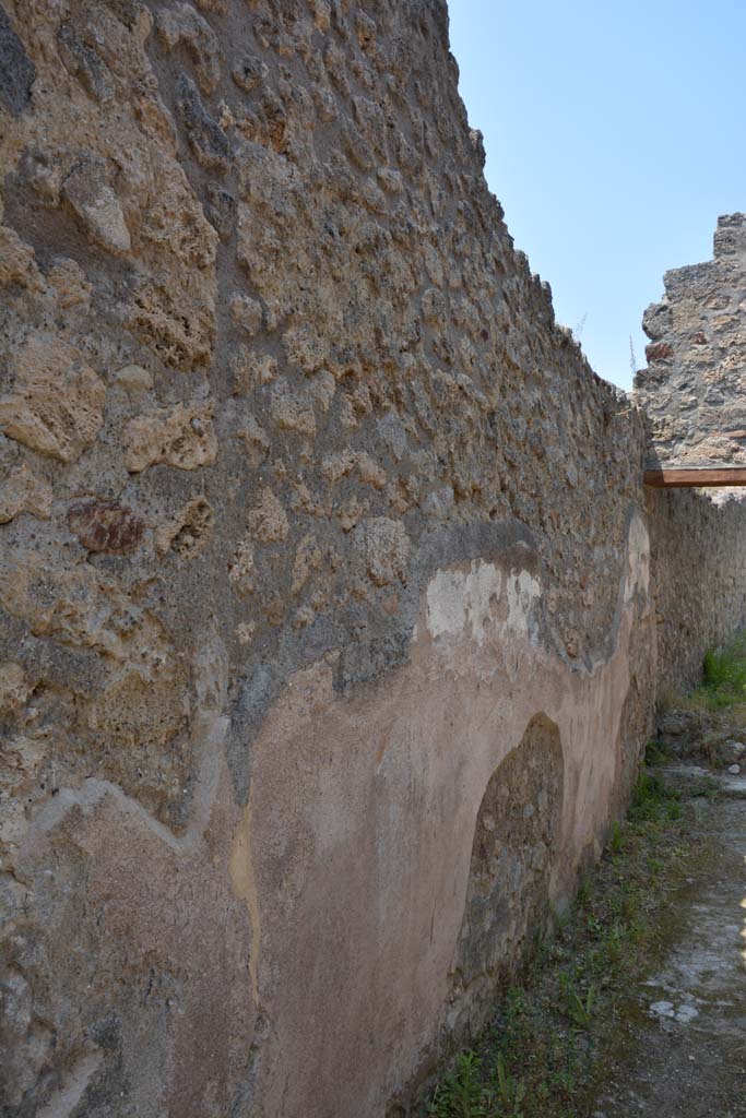 IX.5.6 Pompeii. May 2017. Room y, detail of remaining plaster on west wall.
Foto Christian Beck, ERC Grant 681269 DÉCOR.
