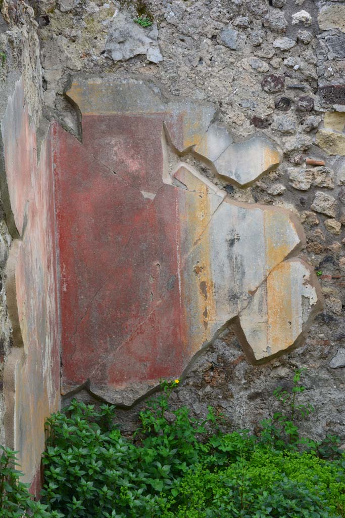 IX.5.18 Pompeii. March 2017. Room o, painted panels on west wall in south-west corner.
Foto Christian Beck, ERC Grant 681269 DÉCOR.
