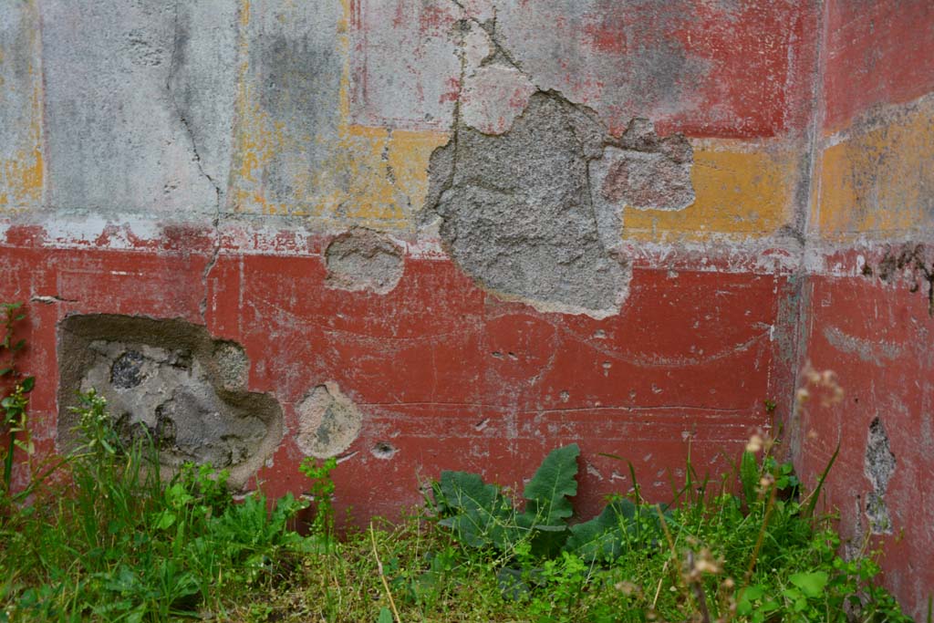 IX.5.18 Pompeii. March 2017.  Room o, detail of zoccolo on lower east wall in south-east corner. 
Foto Christian Beck, ERC Grant 681269 DÉCOR.

