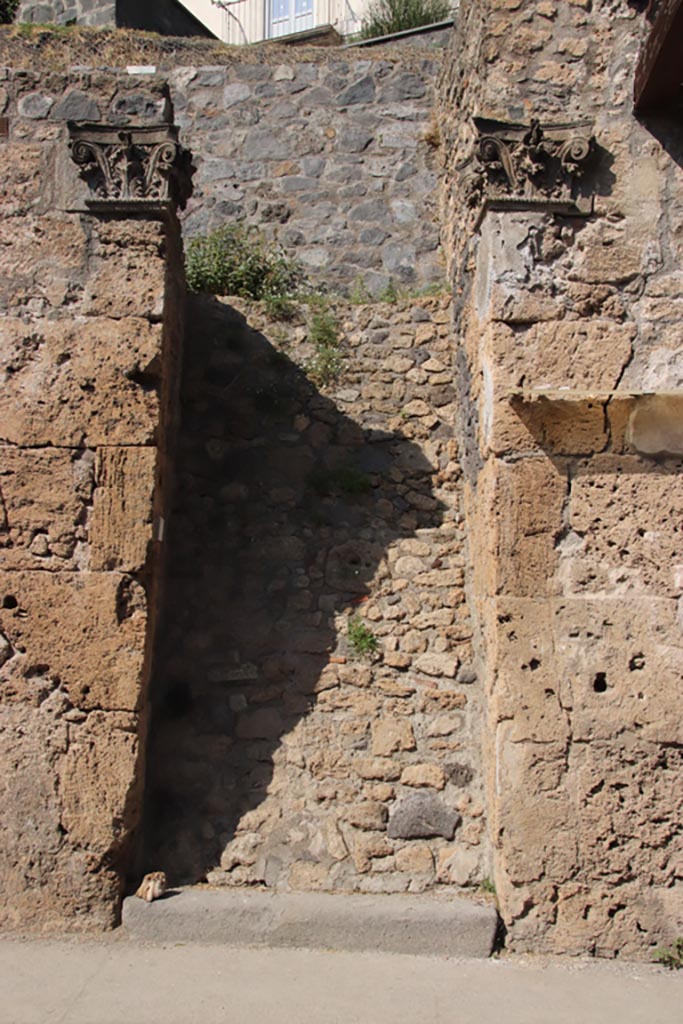 IX.7.3 Pompeii, October 2023.
Looking north towards unexcavated house entrance doorway. Photo courtesy of Klaus Heese.
