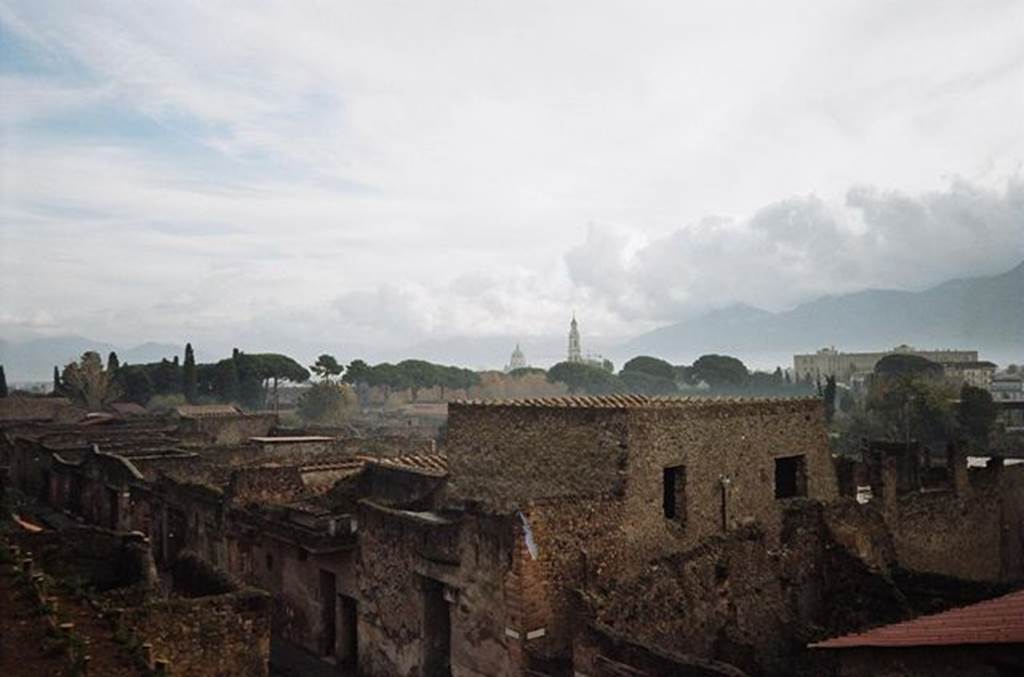 Looking south east along Via dell’ Abbondanza near I.7.1. November 2009.
View from the Casina dell’ Aquila. Photo courtesy of Rick Bauer.
