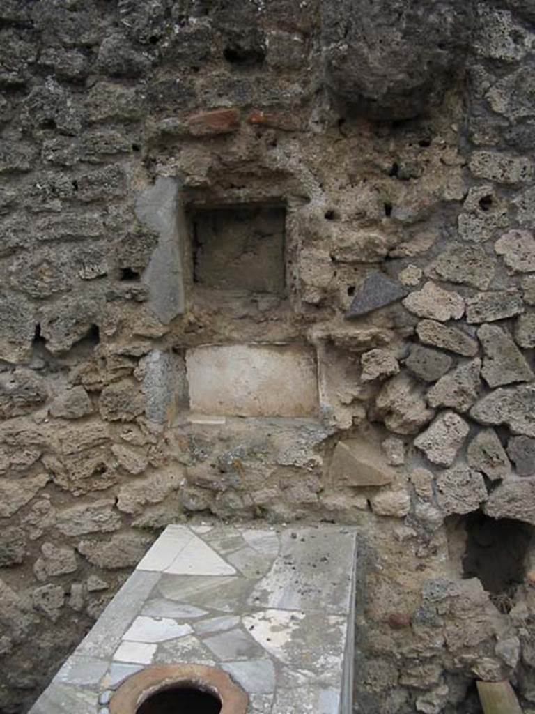 IX.7.24 Pompeii. May 2003. Looking towards west wall with square niches. Photo courtesy of Nicolas Monteix.
