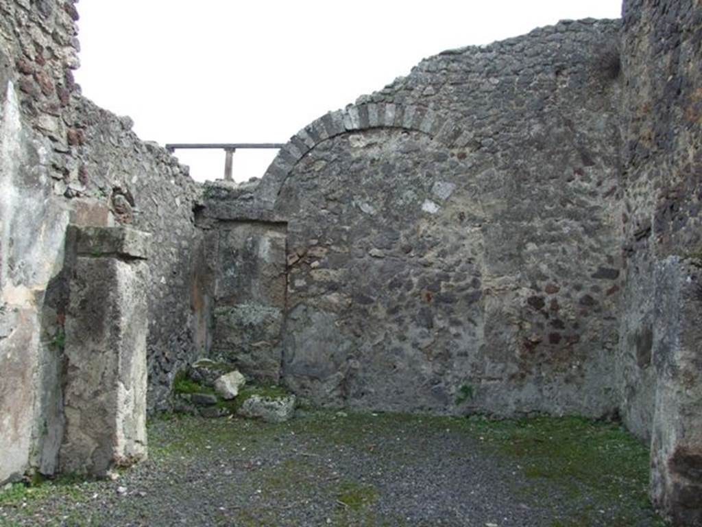 IX.8.2 Pompeii.  March 2009.  Rear room and south wall.