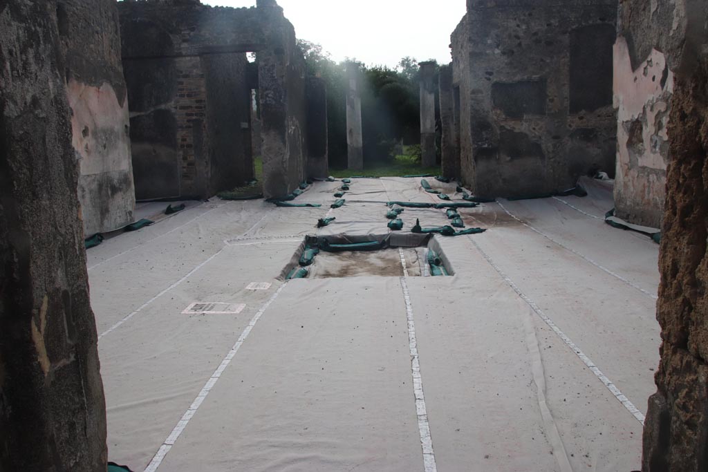 IX.8.6 Pompeii. October 2023. Looking south across atrium from entrance doorway. Photo courtesy of Klaus Heese. 