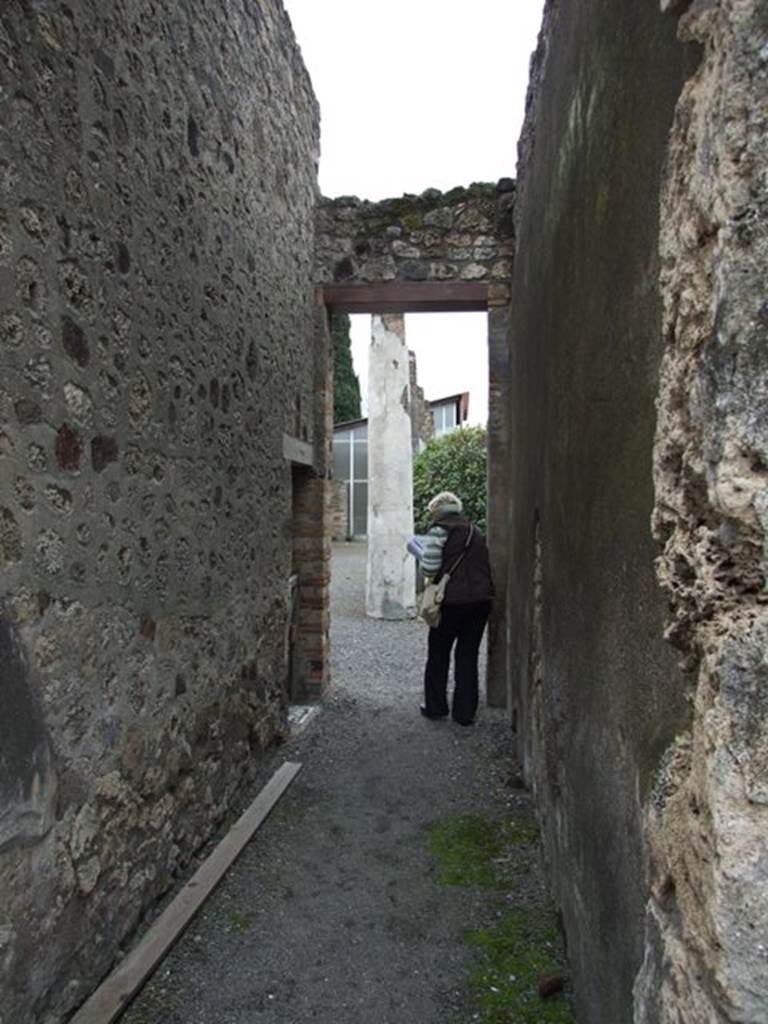 IX.8.6 Pompeii. March 2009.  Room 10, Corridor or andron to peristyle and rear rooms.