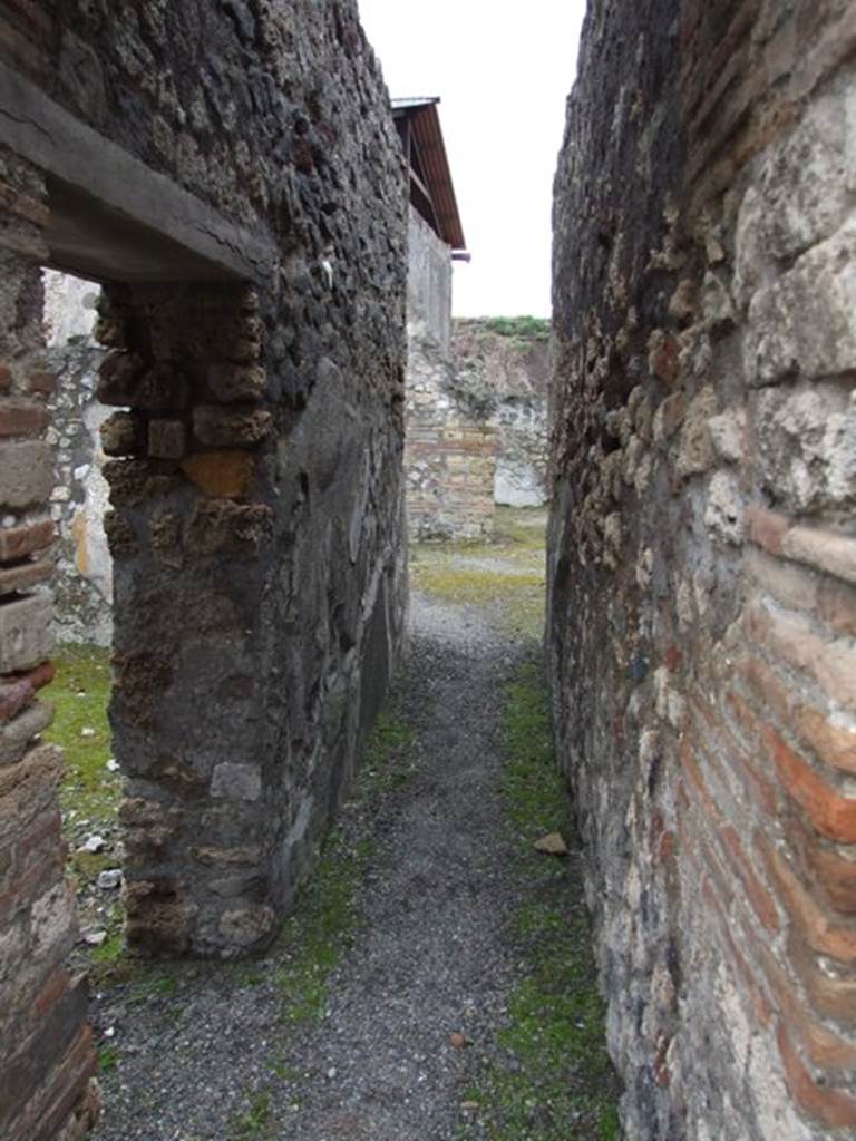 IX.8.6 Pompeii. March 2009.  Room 16.  Looking south to Room 17.  The small door on the east leads to Room 15.