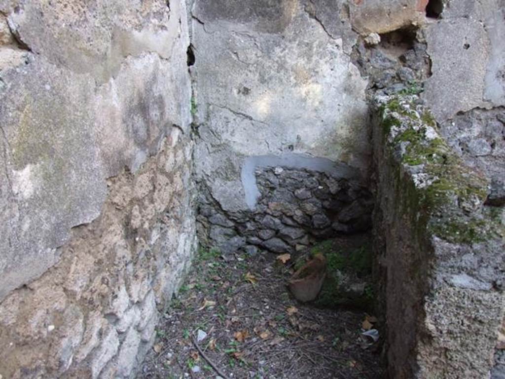 IX.9.11 Pompeii.  March 2009.  Room 1.  Kitchen.  Latrine.  Looking east.