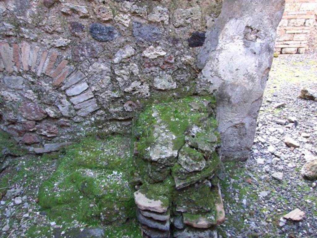 IX.9.a Pompeii.  March 2009. Kitchen and Latrine. North wall.