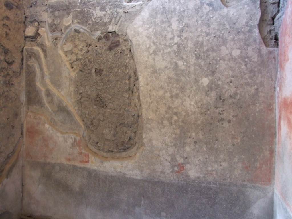 IX.9.c Pompeii.  March 2009.  East wall of Cubiculum.