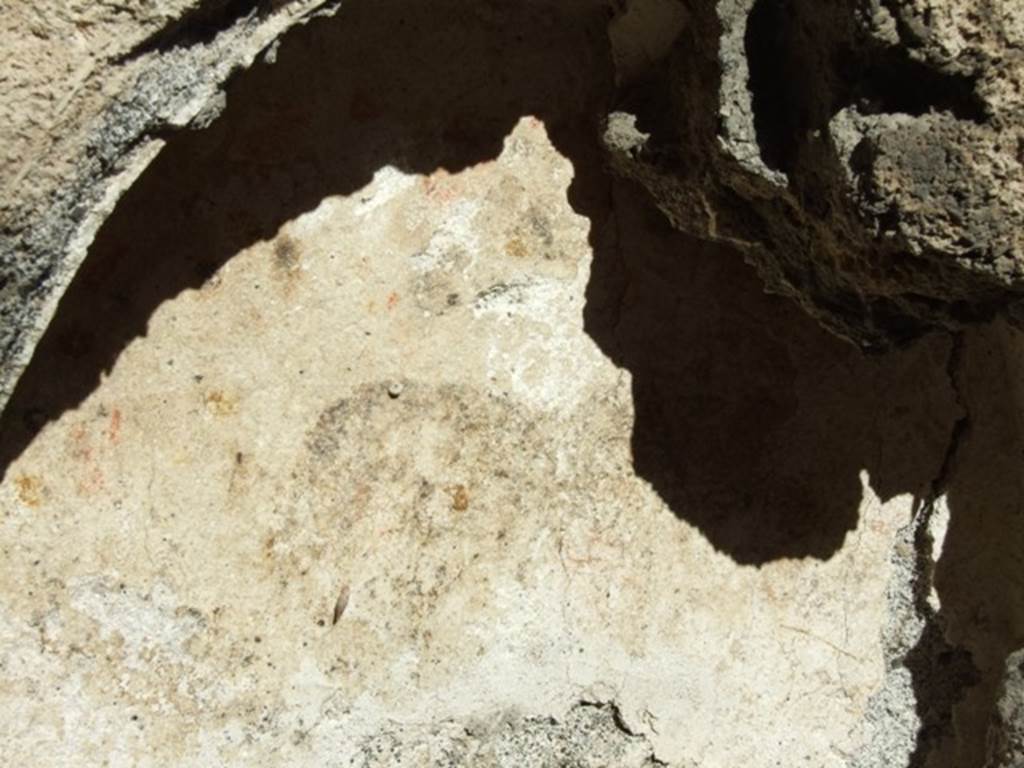 IX.9.e Pompeii.  March 2009.  Niche. Rear wall with remains of painting.