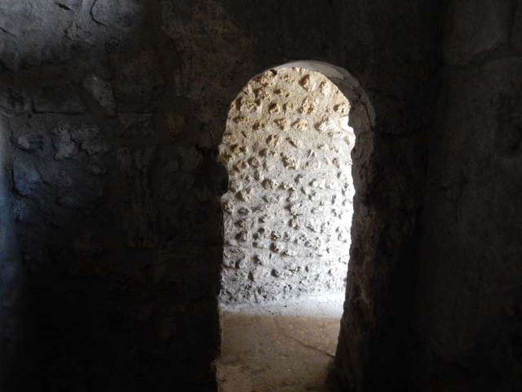 IX.14.4 Pompeii. May 2017. Looking north from laconicum 16 into corridor.
Photo courtesy of Buzz Ferebee.
