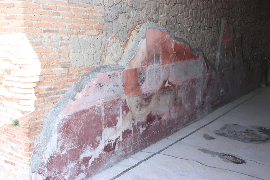 Villa San Marco, Stabiae, October 2022. Corridor 11, looking south along east wall. Photo courtesy of Klaus Heese.

