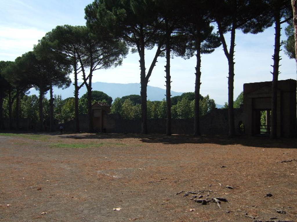 Piazzale Anfiteatro. Looking south-west towards the Grand Palestra. September 2005.