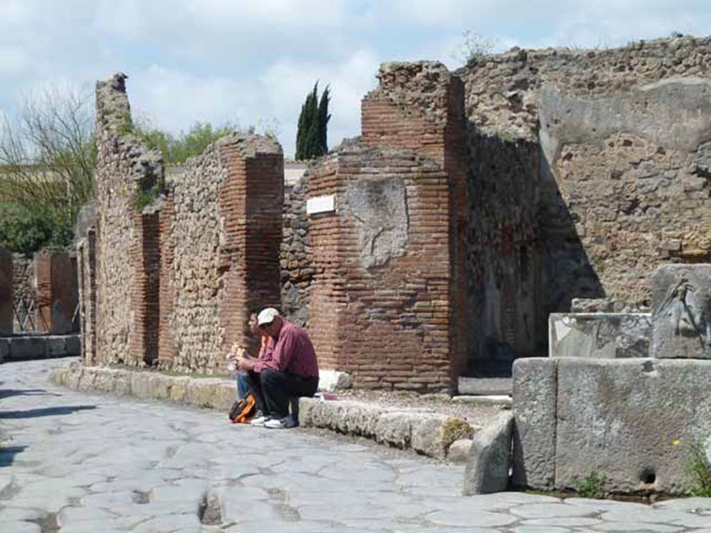 Via Consolare. May 2010. Looking north-west along VI.3.