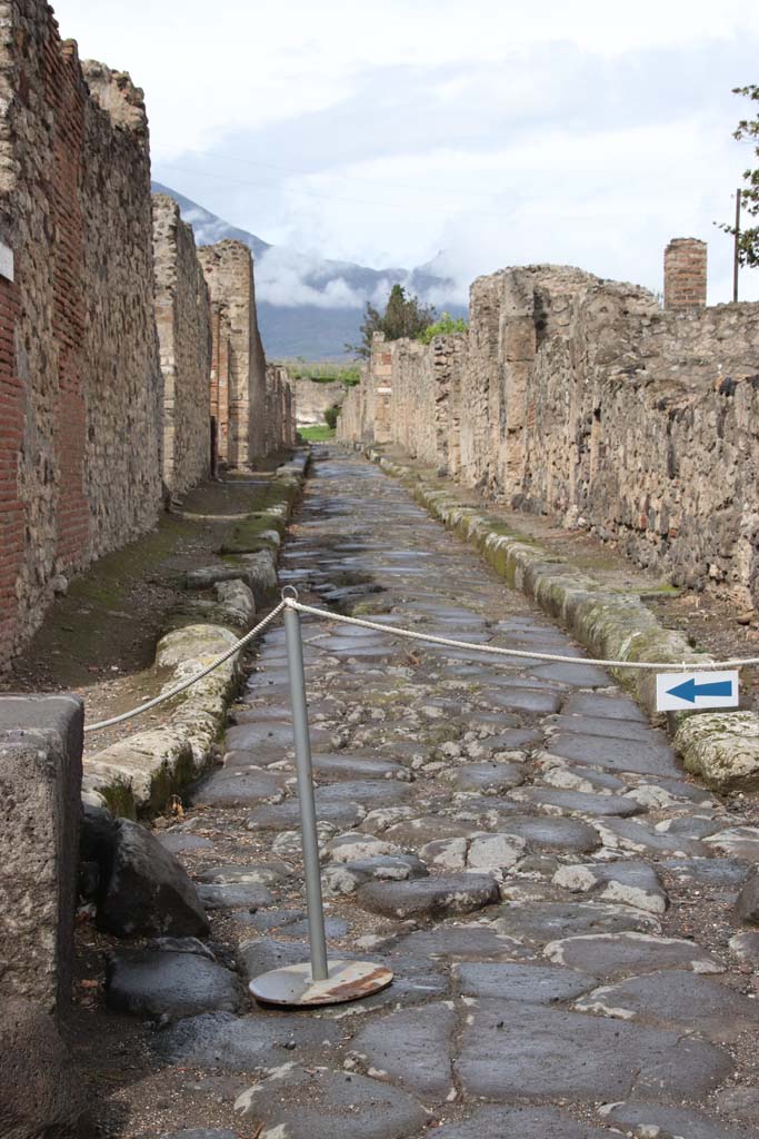 Vicolo di Modesto. October 2020.
Looking north from junction with Via Consolare in the year of the pandemic. Photo courtesy of Klaus Heese.

