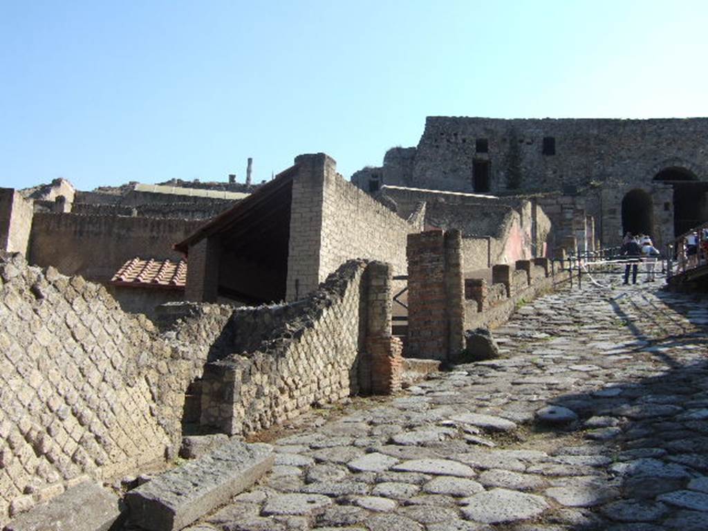 Via Marina. Looking from Suburban Baths to Porta Marina. September 2005.