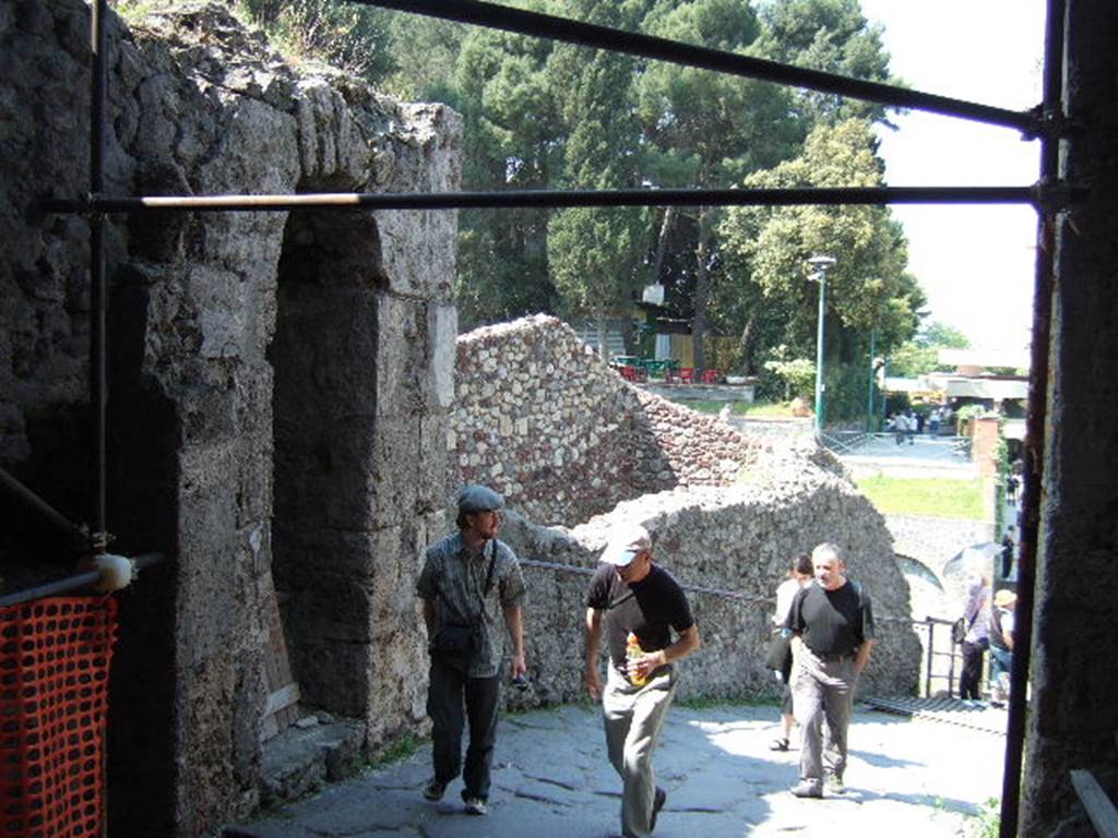 Via Marina. Looking west out of the city through Porta Marina. May 2006.