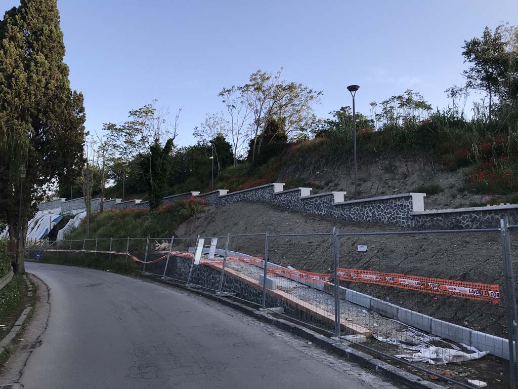 Via Villa dei Misteri. April 2019. East side of roadway. Photo courtesy of Rick Bauer.