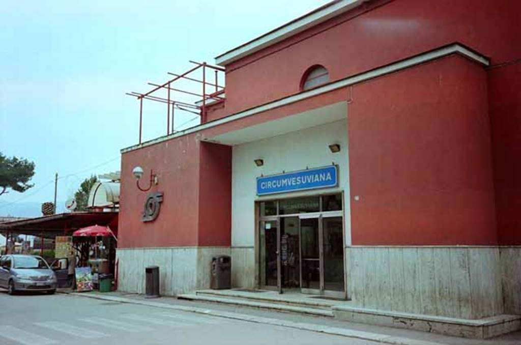 Via Villa dei Misteri. May 2010.  Pompei Scavi, Villa dei Misteri station. Photo courtesy of Rick Bauer.