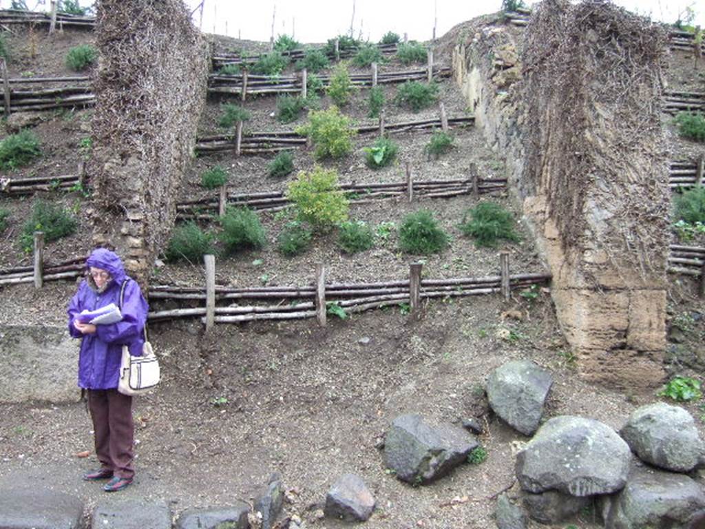 Via dell’Abbondanza.  Looking north to unnamed vicolo between III.6 and III.7. December 2005.