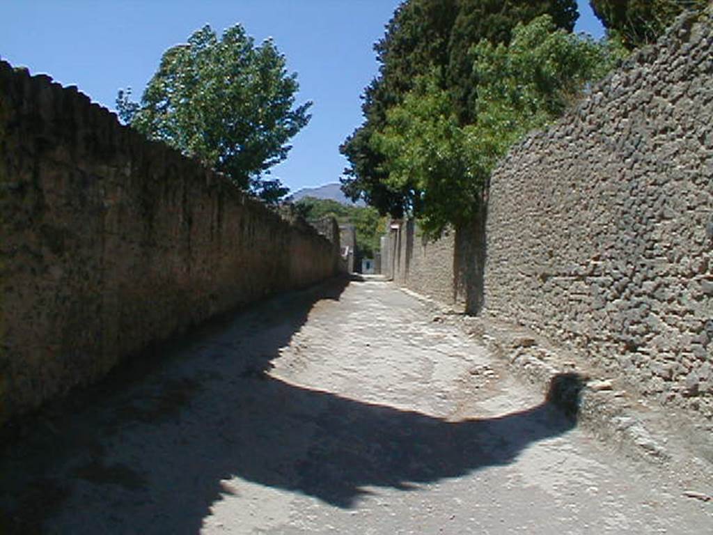 Vicolo di Octavius Quartio between II.1 and II.2. May 2005. Looking north. 
