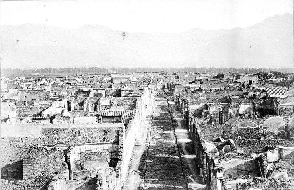 Via di Mercurio. 1870. Looking south from city walls. Photo courtesy of Rick Bauer.