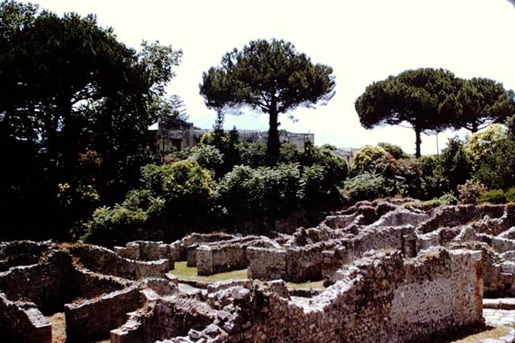 Vicolo del Conciapelle, Pompeii. 1966. South side of roadway, north wall of insula I.1 at junction with Via Stabiana. Looking south-west towards VIII.7 on other side of Via Stabiana . Photo by Stanley A. Jashemski.
Source: The Wilhelmina and Stanley A. Jashemski archive in the University of Maryland Library, Special Collections (See collection page) and made available under the Creative Commons Attribution-Non Commercial License v.4. See Licence and use details.
J66f0208
