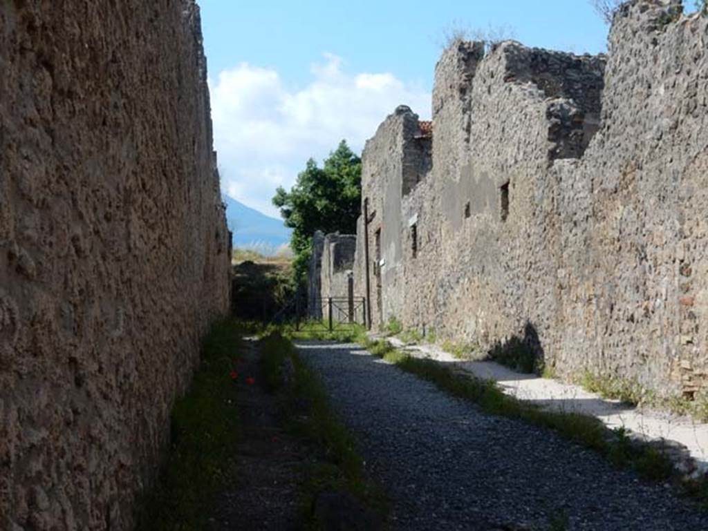 Vicolo di Lucrezio Frontone. May 2018. Looking north. Photo courtesy of Buzz Ferebee.

