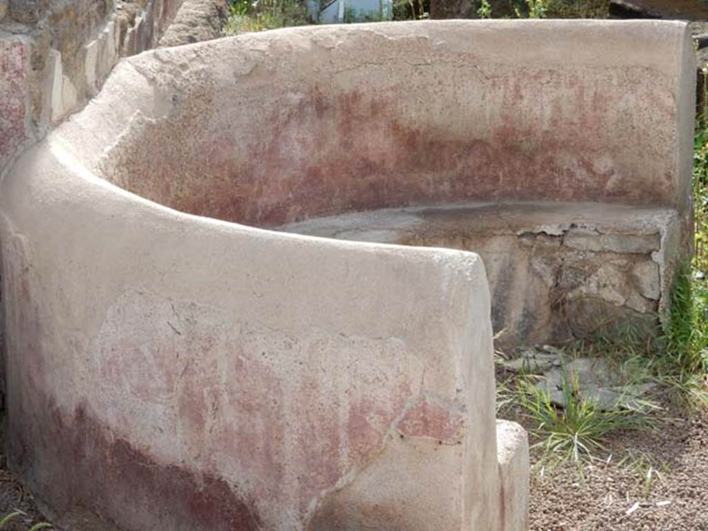 Tempio dionisiaco in località Sant’Abbondio di Pompei. May 2018. Bench D.
Photo courtesy of Buzz Ferebee.
