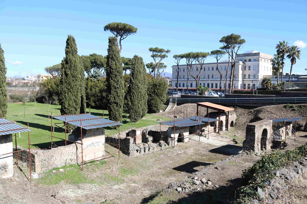 FPNH Pompeii, towards the right under the terracotta-coloured roof. February 2020. Looking north-east. Photo courtesy of Aude Durand.