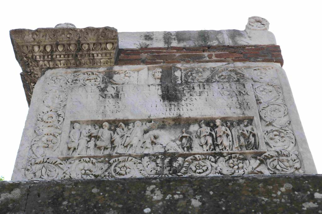 HGW22 Pompeii. September 2019. Front of tomb, looking west. Photo courtesy of Aude Durand.

